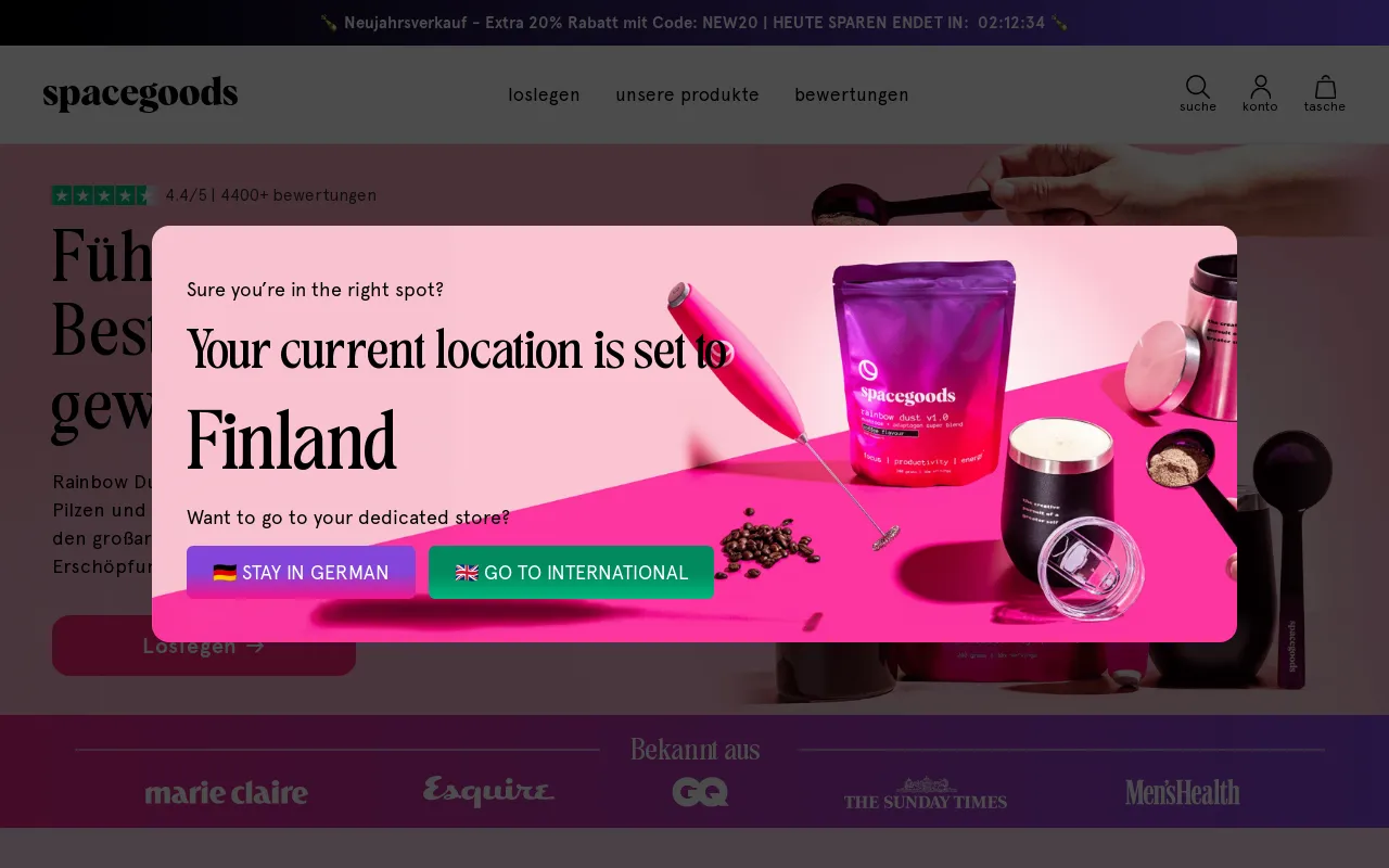 Spacegoods DE screenshot