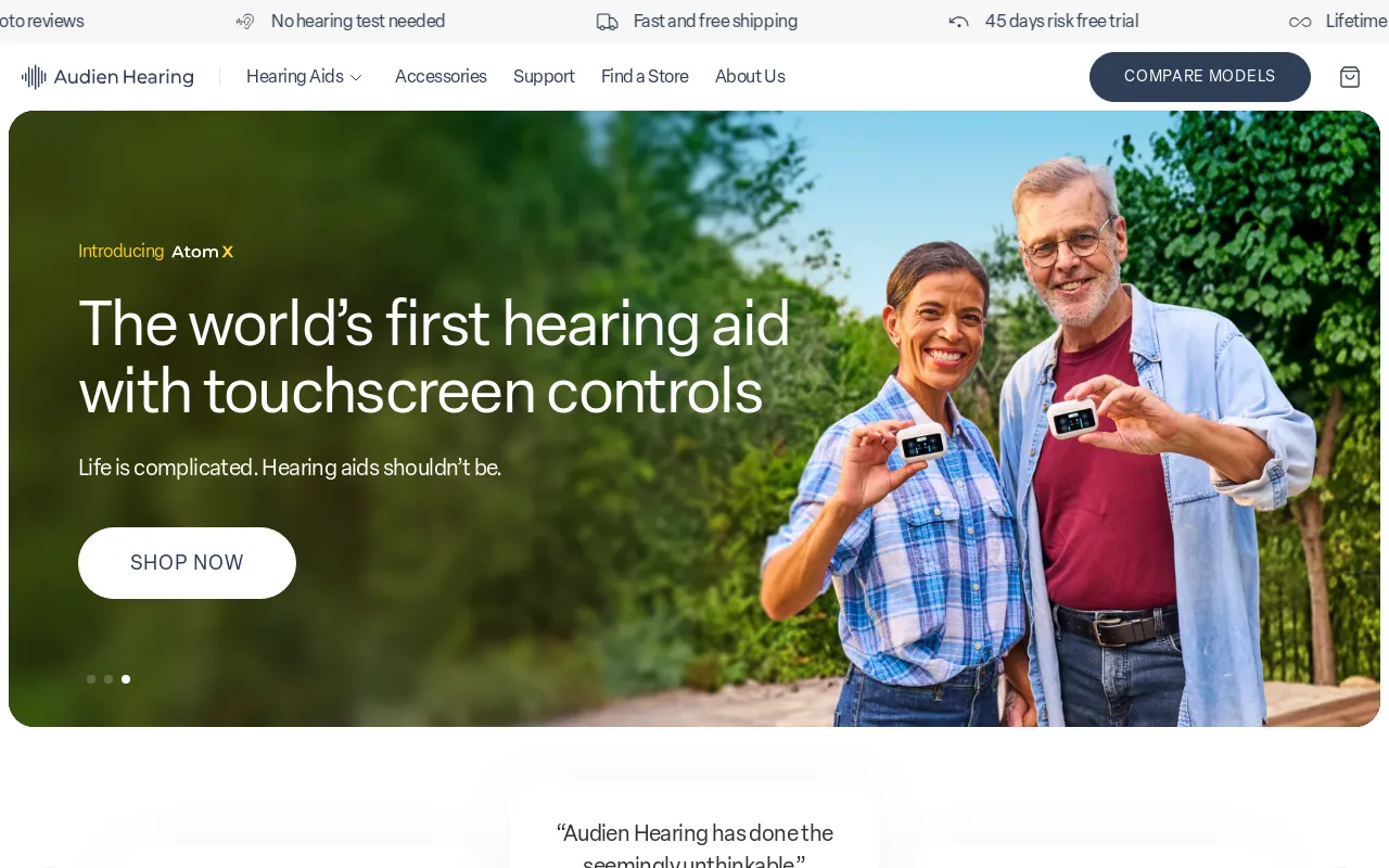 Audien Hearing screenshot