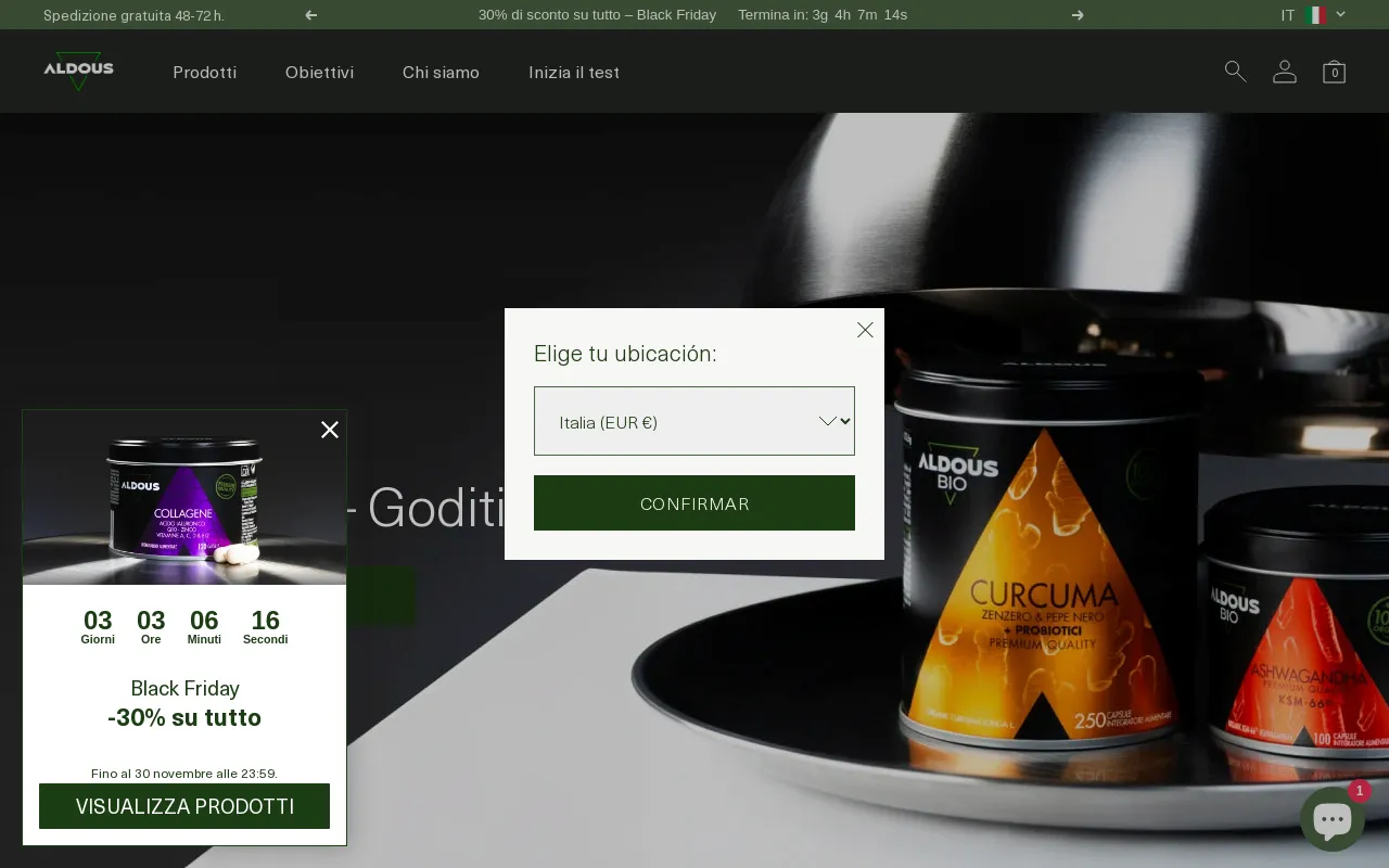 Aldous - IT website screenshot