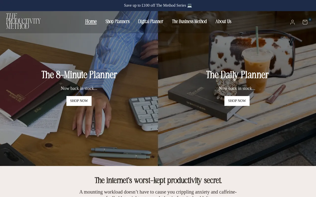 Productivity Method screenshot