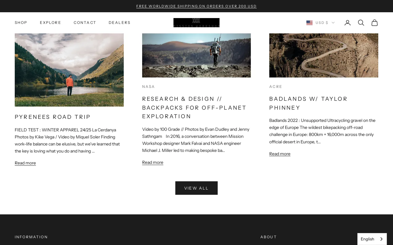 MISSION WORKSHOP screenshot