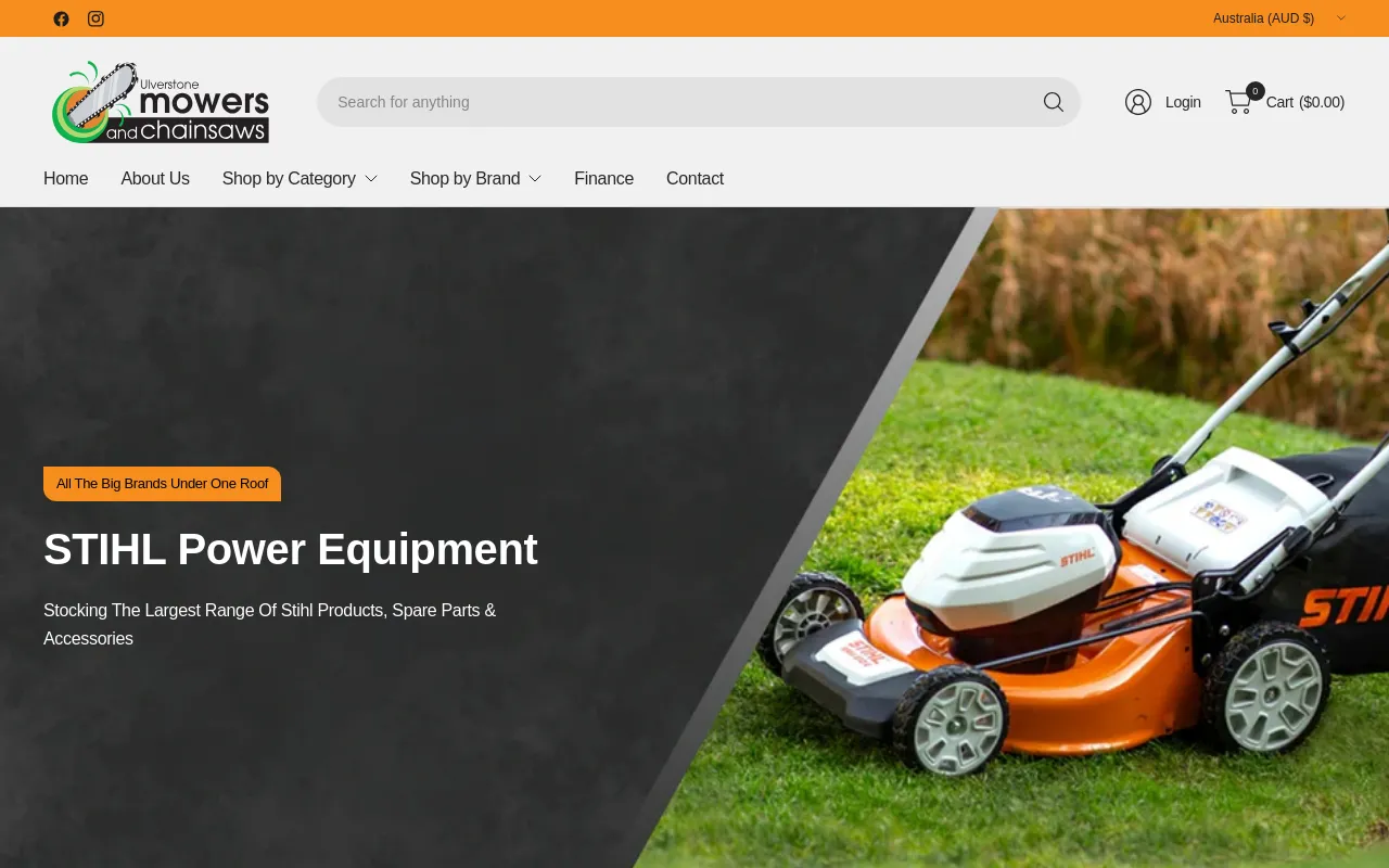 Ulverstone Mowers & Chainsaws screenshot