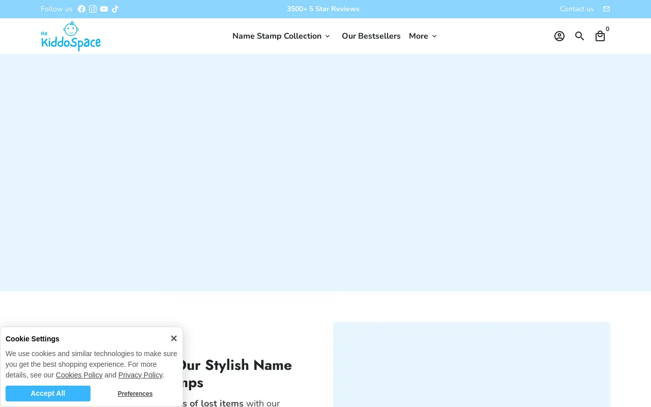 TheKiddoSpace US | Name Stamps for Clothes, Organizers & Toys screenshot