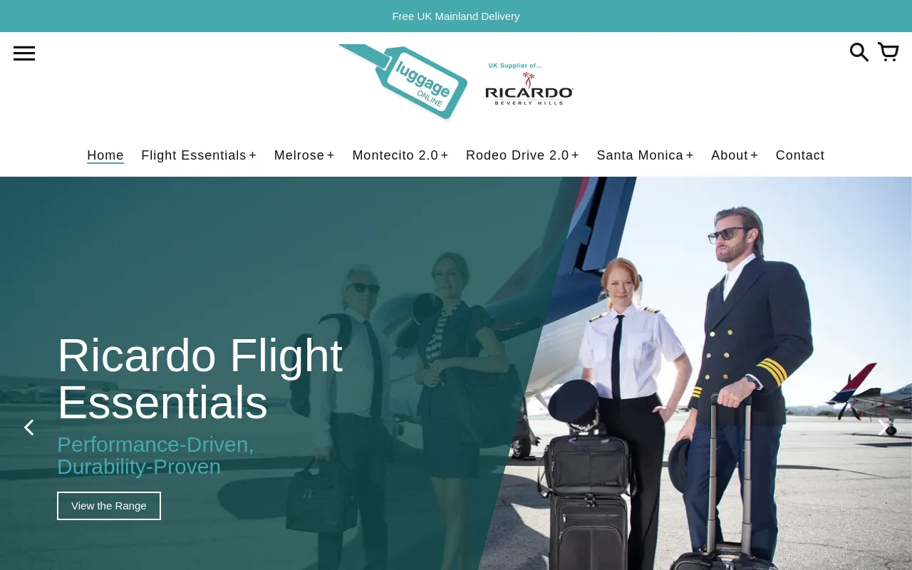 Luggage Online - Ricardo Luggage screenshot