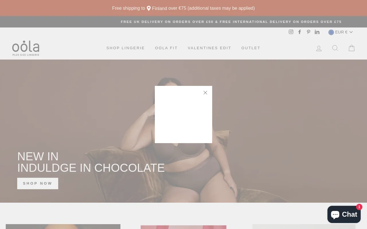 Oola Lingerie Store screenshot