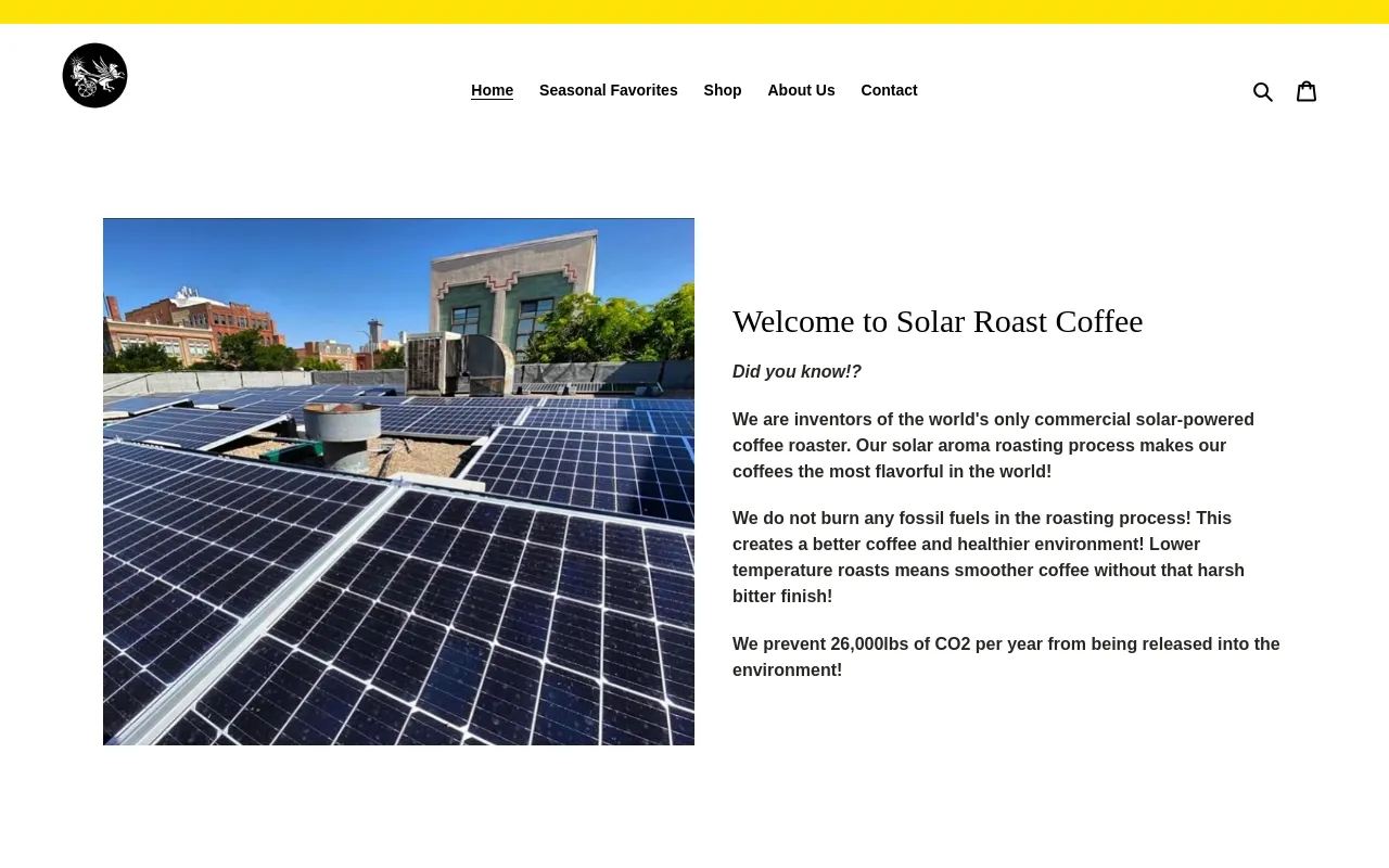Solar Roast Coffee screenshot