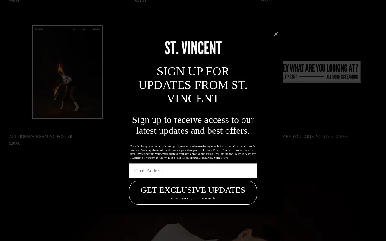 St. Vincent Official screenshot