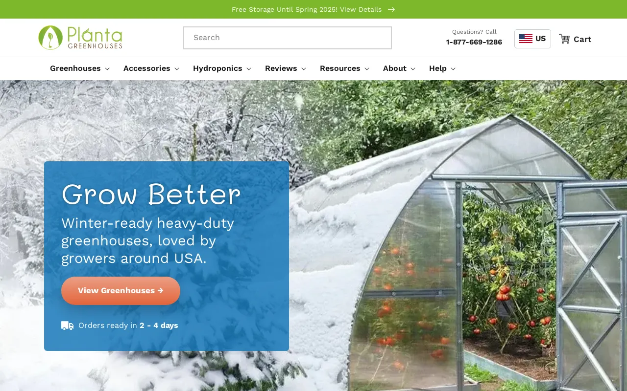 Planta Greenhouses screenshot