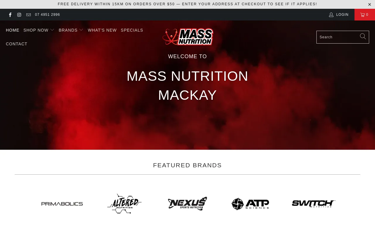 Mass Nutrition Mackay screenshot
