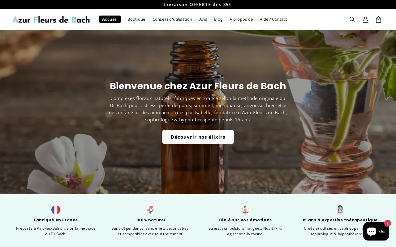 Azur Fleurs de Bach screenshot