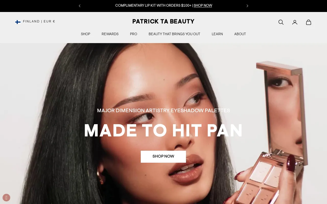 Patrick Ta Beauty screenshot