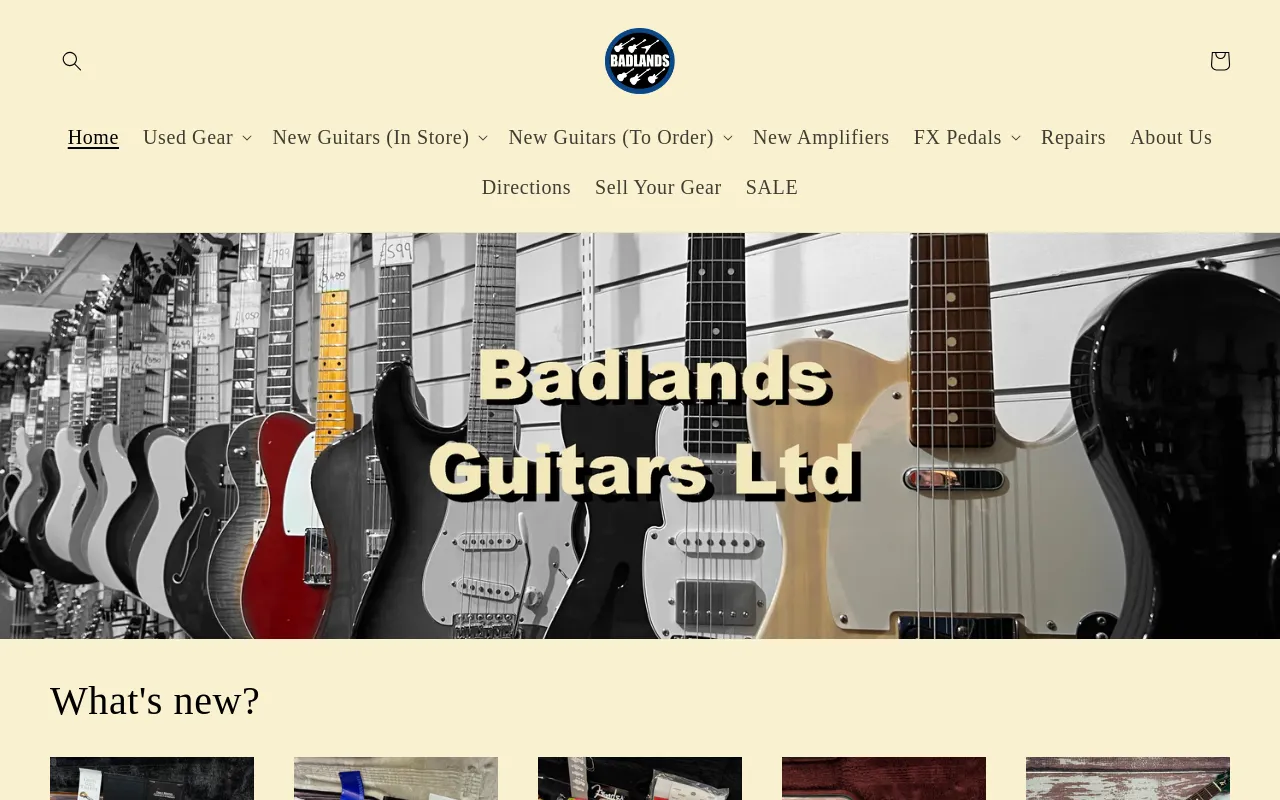 Badlands Guitars Limited screenshot