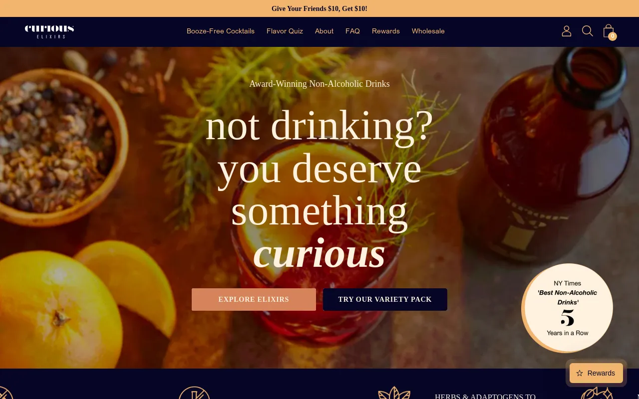 Curious Elixirs screenshot