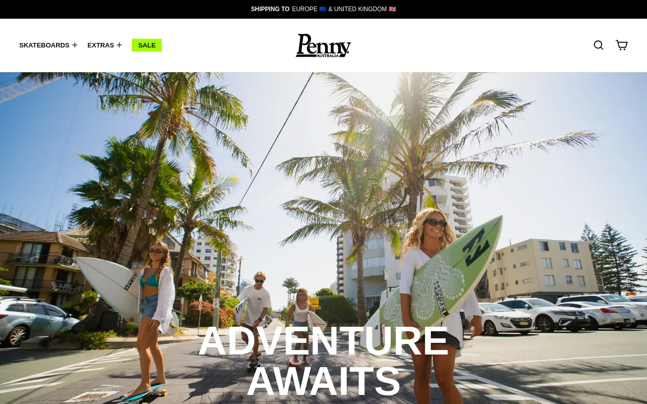 Penny Skateboards EU screenshot