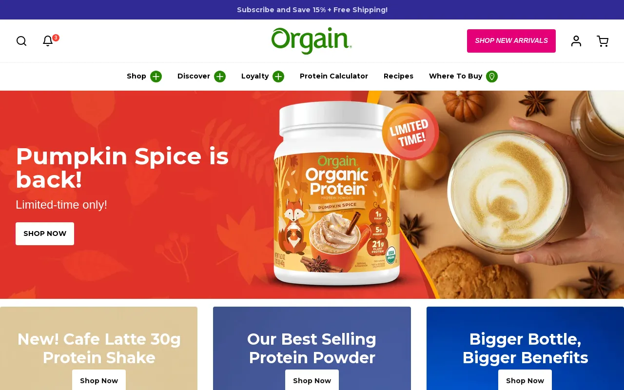Orgain screenshot