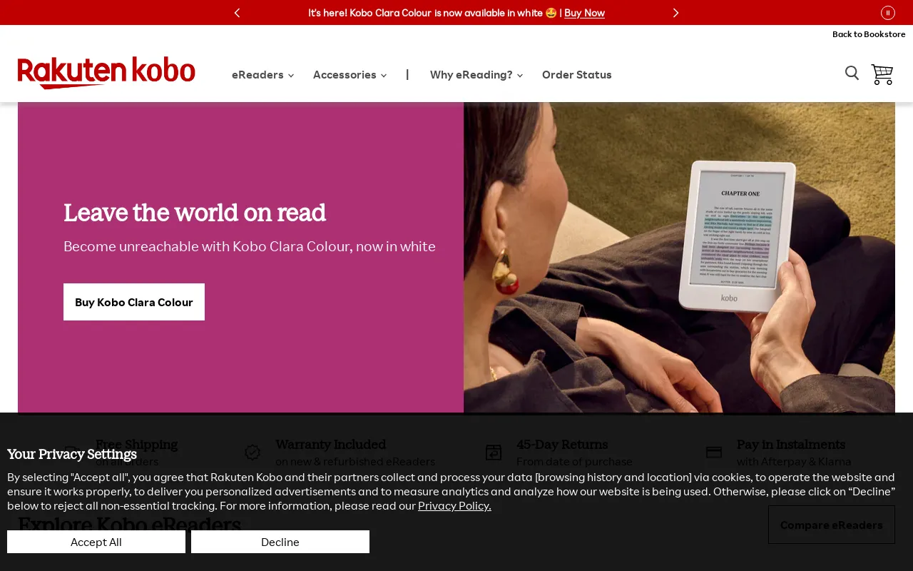 Rakuten Kobo (AU) eReader Store screenshot