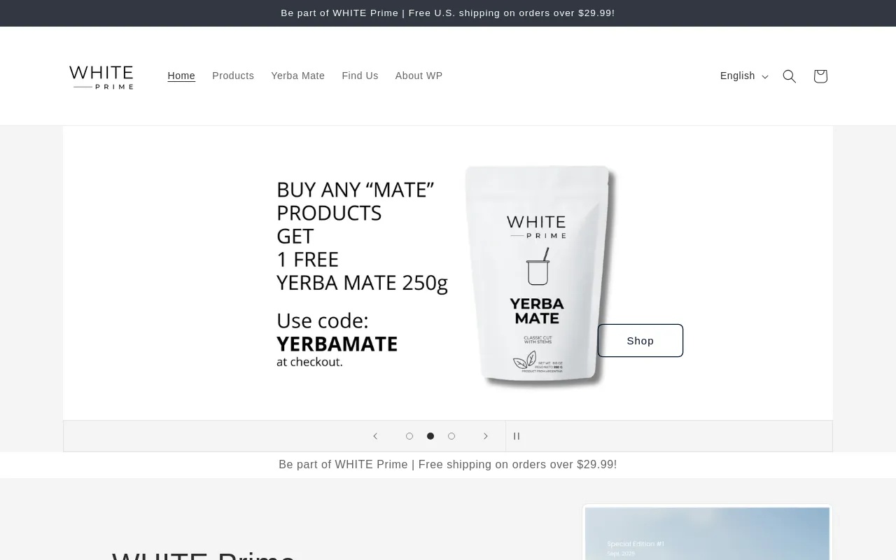 WHITE Prime screenshot