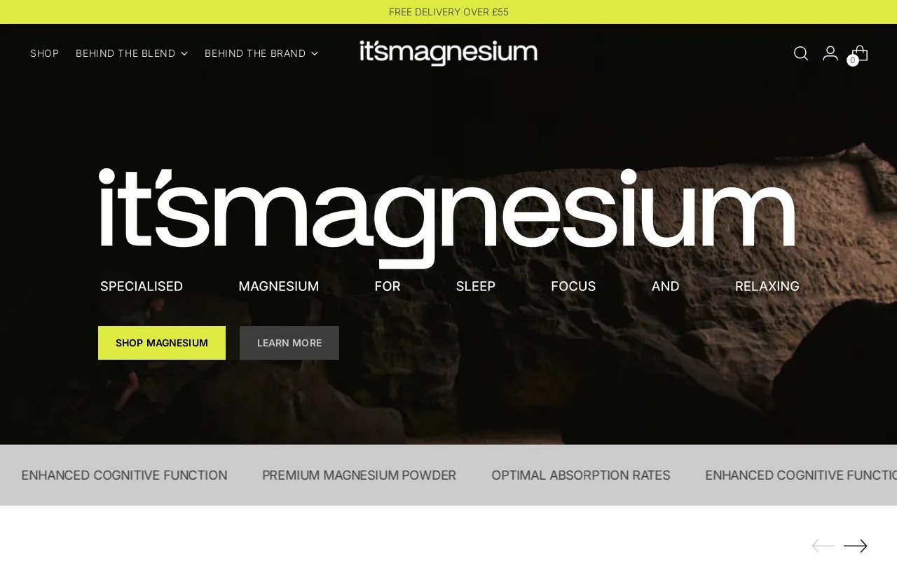 it'smagnesium website screenshot