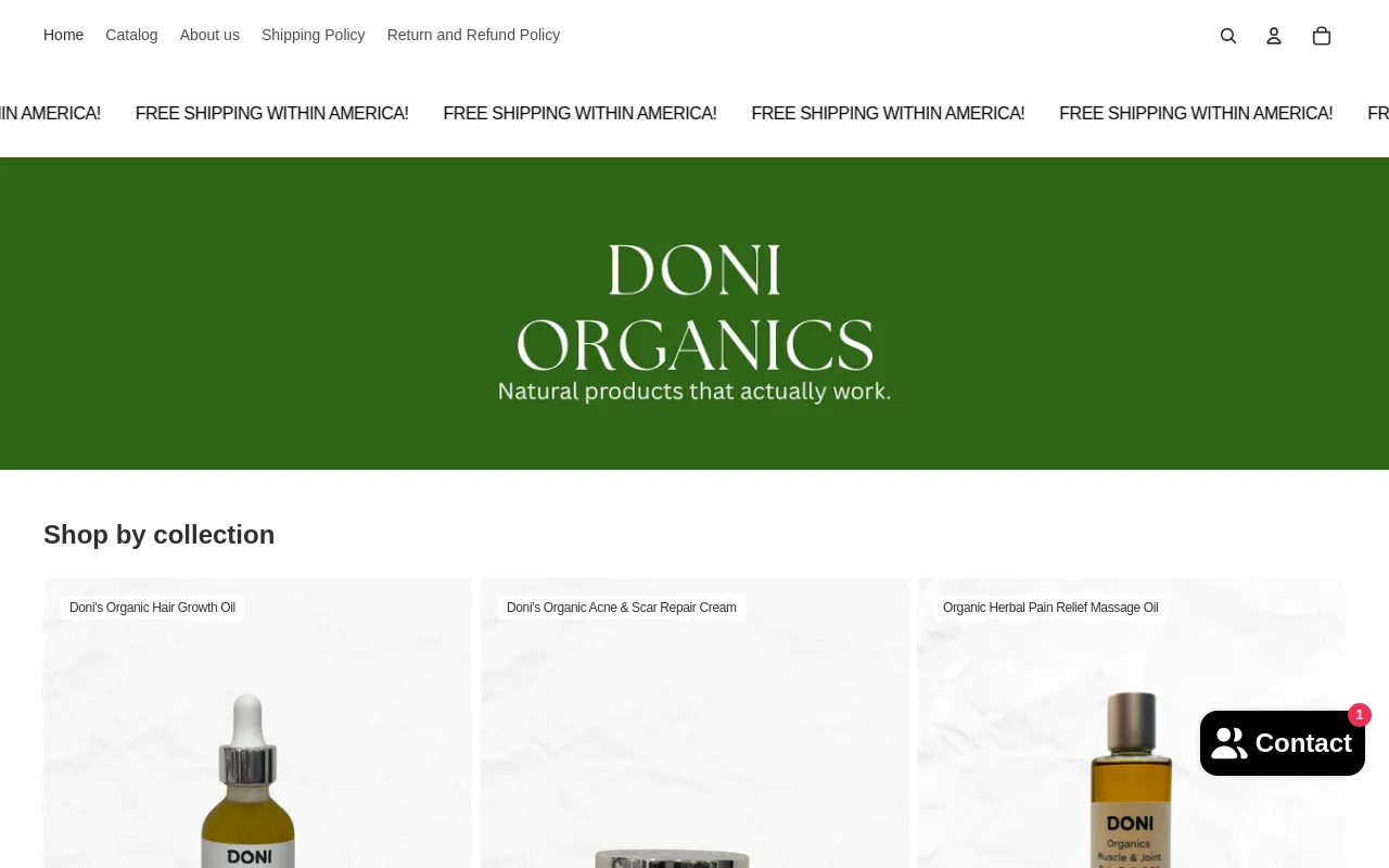 Doni Organics screenshot