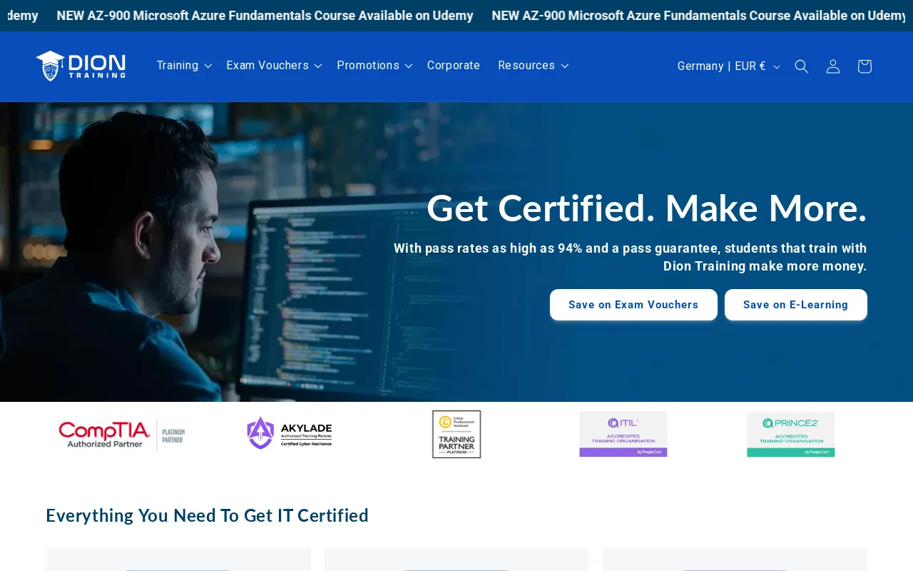 Dion Training Solutions screenshot