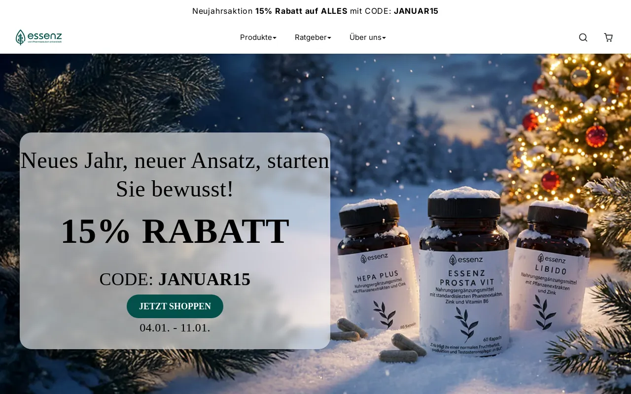 Essenzshop screenshot