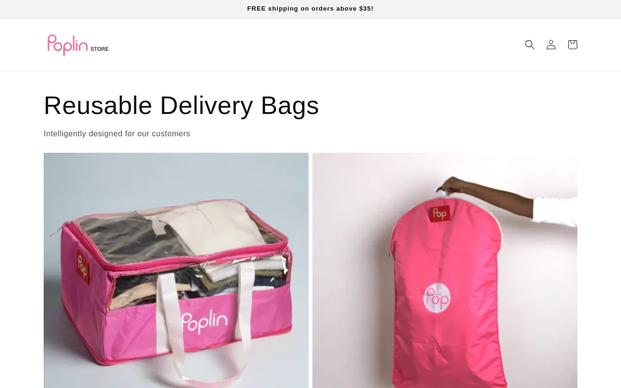 Poplin Store screenshot