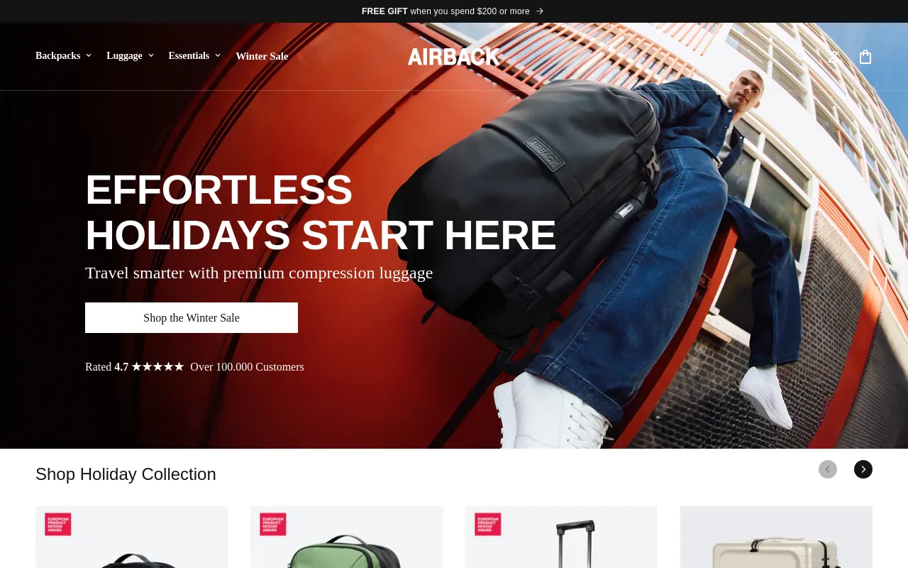 Airback US screenshot