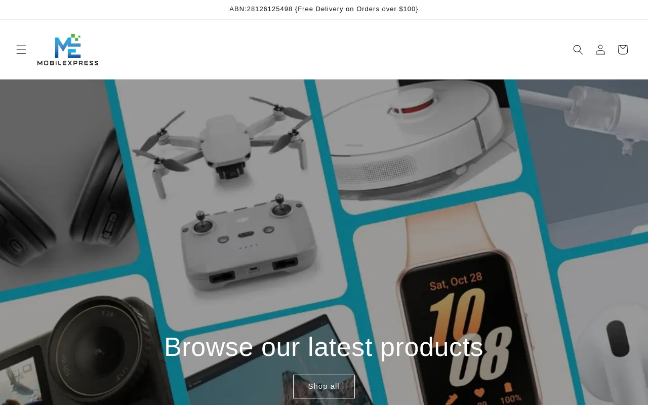 mobilexpress screenshot