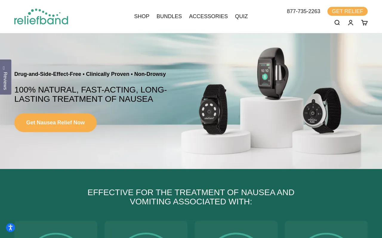 Reliefband® screenshot