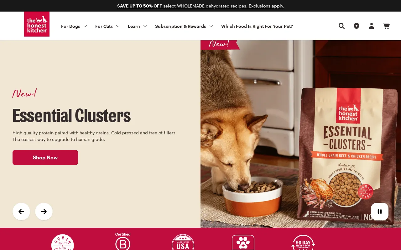 The Honest Kitchen screenshot