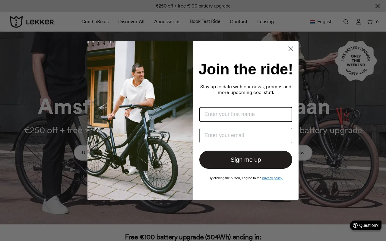 Lekker Bikes screenshot
