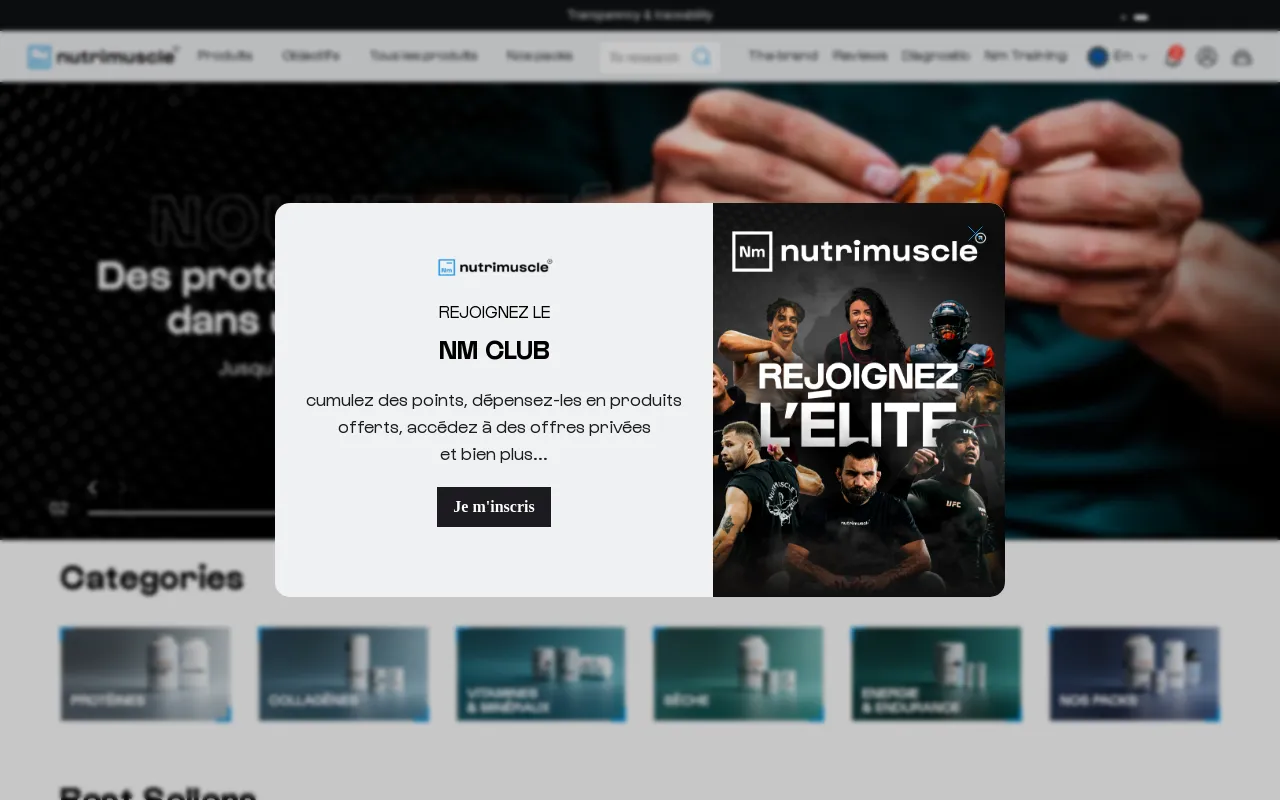 Nutrimuscle screenshot