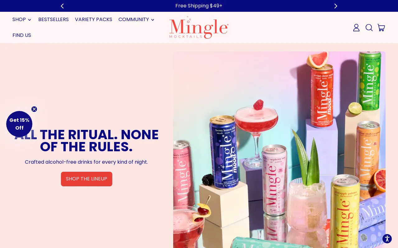 Mingle Mocktails - Non Alcoholic Beverages screenshot