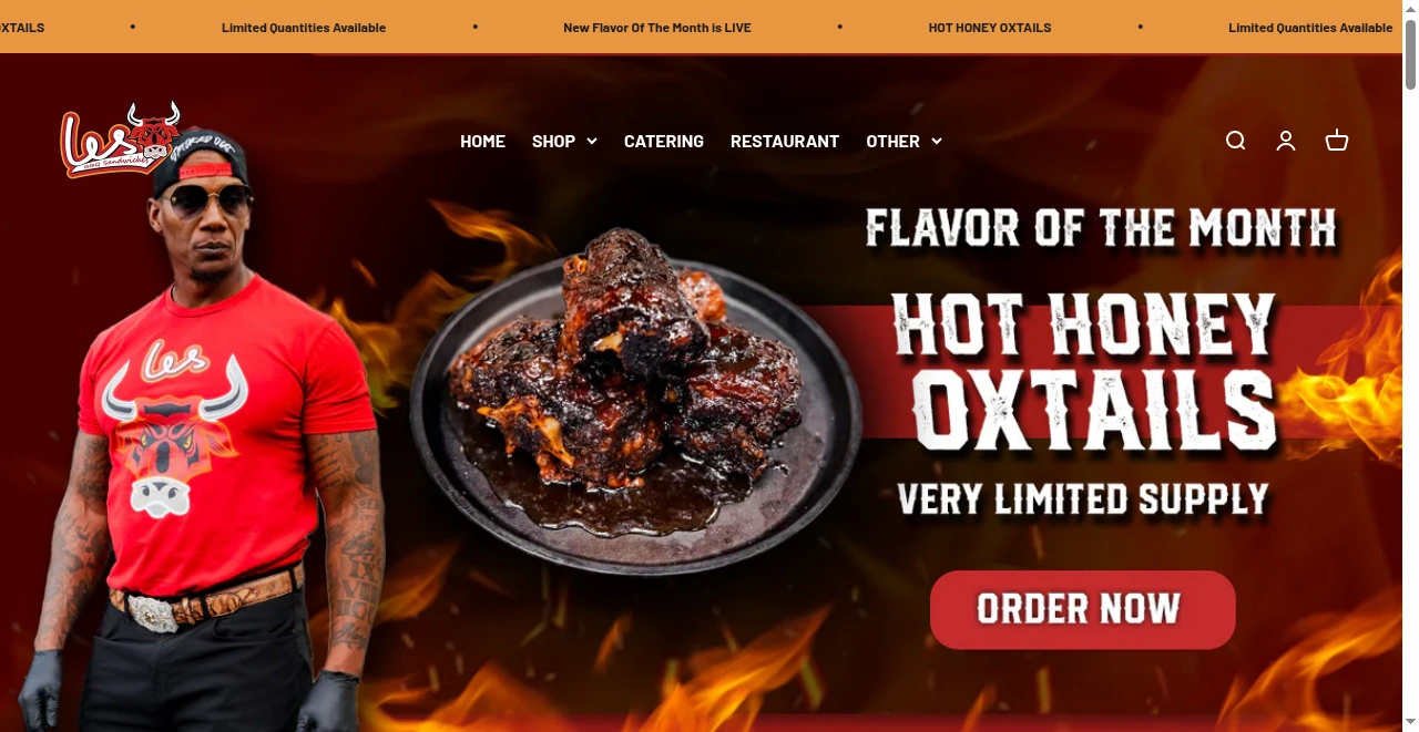 Les BBQ Sandwiches LLC screenshot