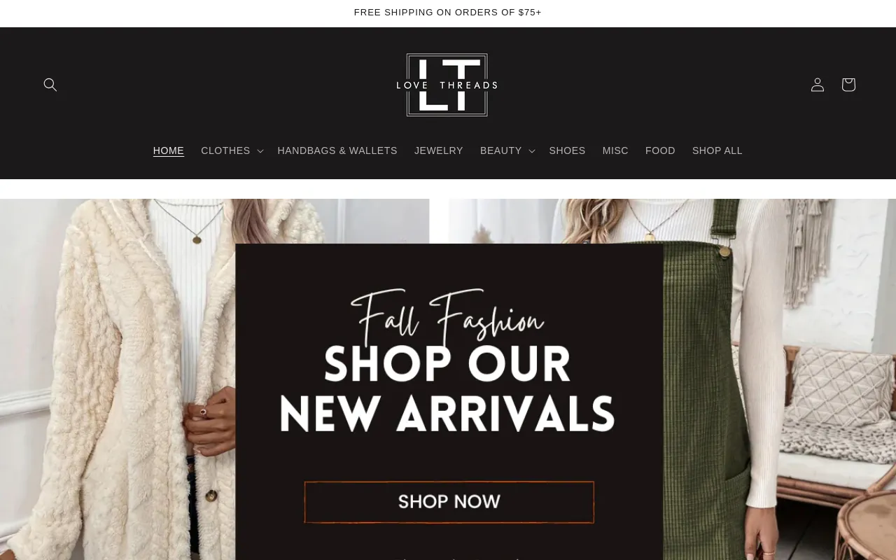 Love Threads Clothing screenshot