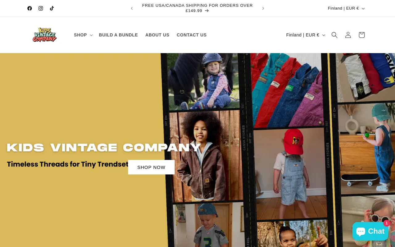 Kids Vintage Company LTD screenshot