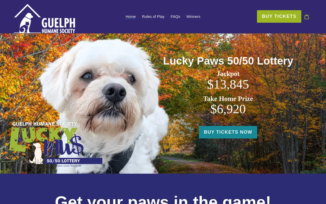 Guelph Humane Society screenshot