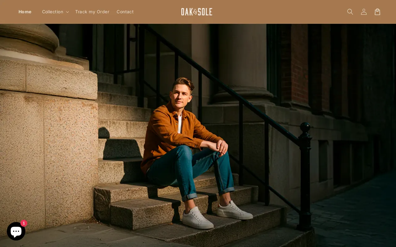 Oak & Sole website screenshot