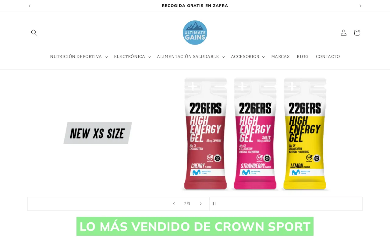 Ultimate Gains website screenshot