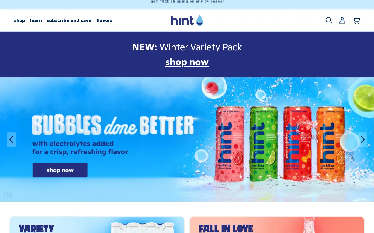 drinkhint.com screenshot