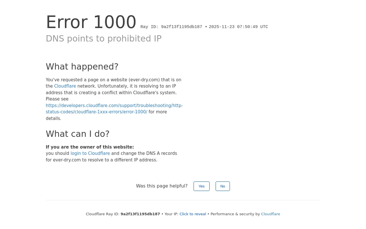 ever-dry.com screenshot
