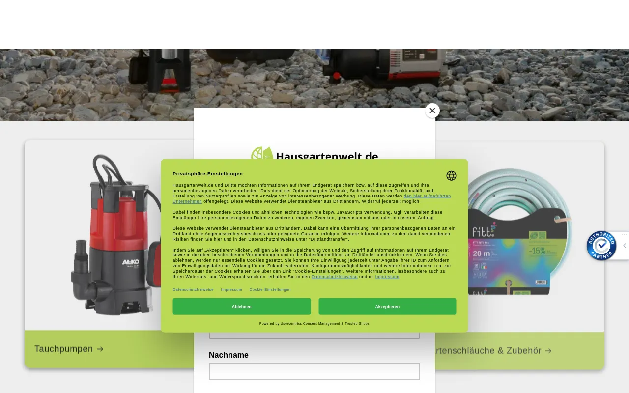 Hausgartenwelt - Akku-Gartengeräte und Mähroboter screenshot