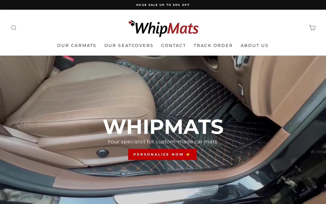 whipmats.co.uk screenshot