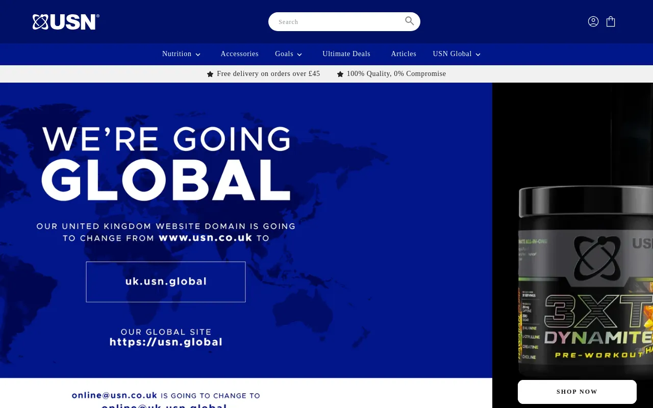 USN® Online Store | United Kingdom screenshot