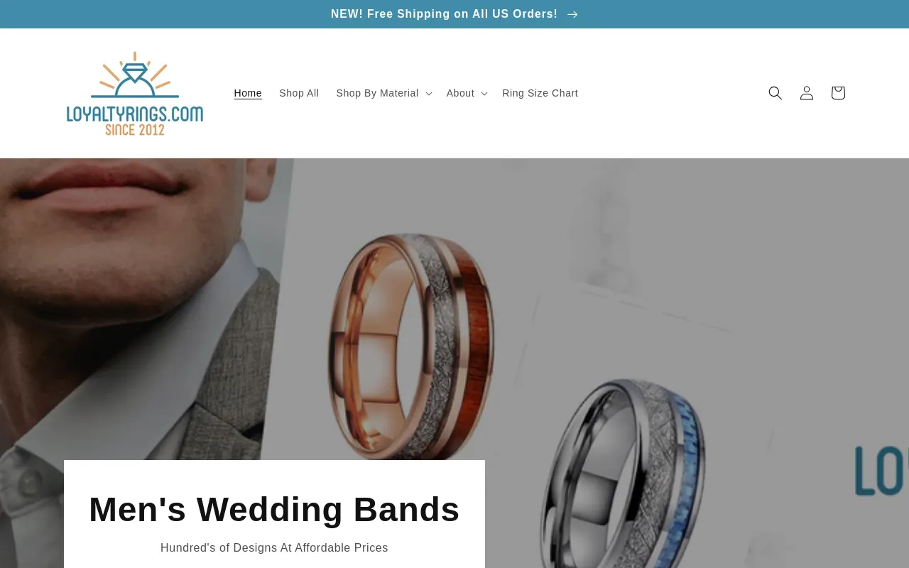 LoyaltyRings.com screenshot
