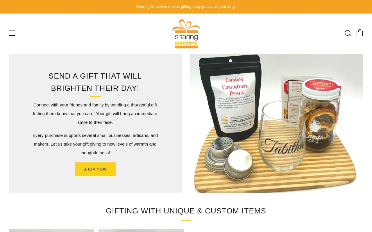 sharingsunshine.com screenshot