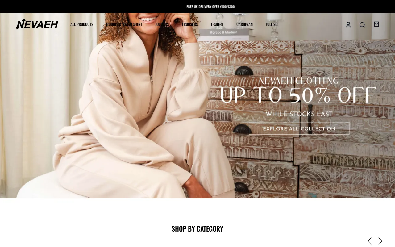 Nevaeh Clothing screenshot