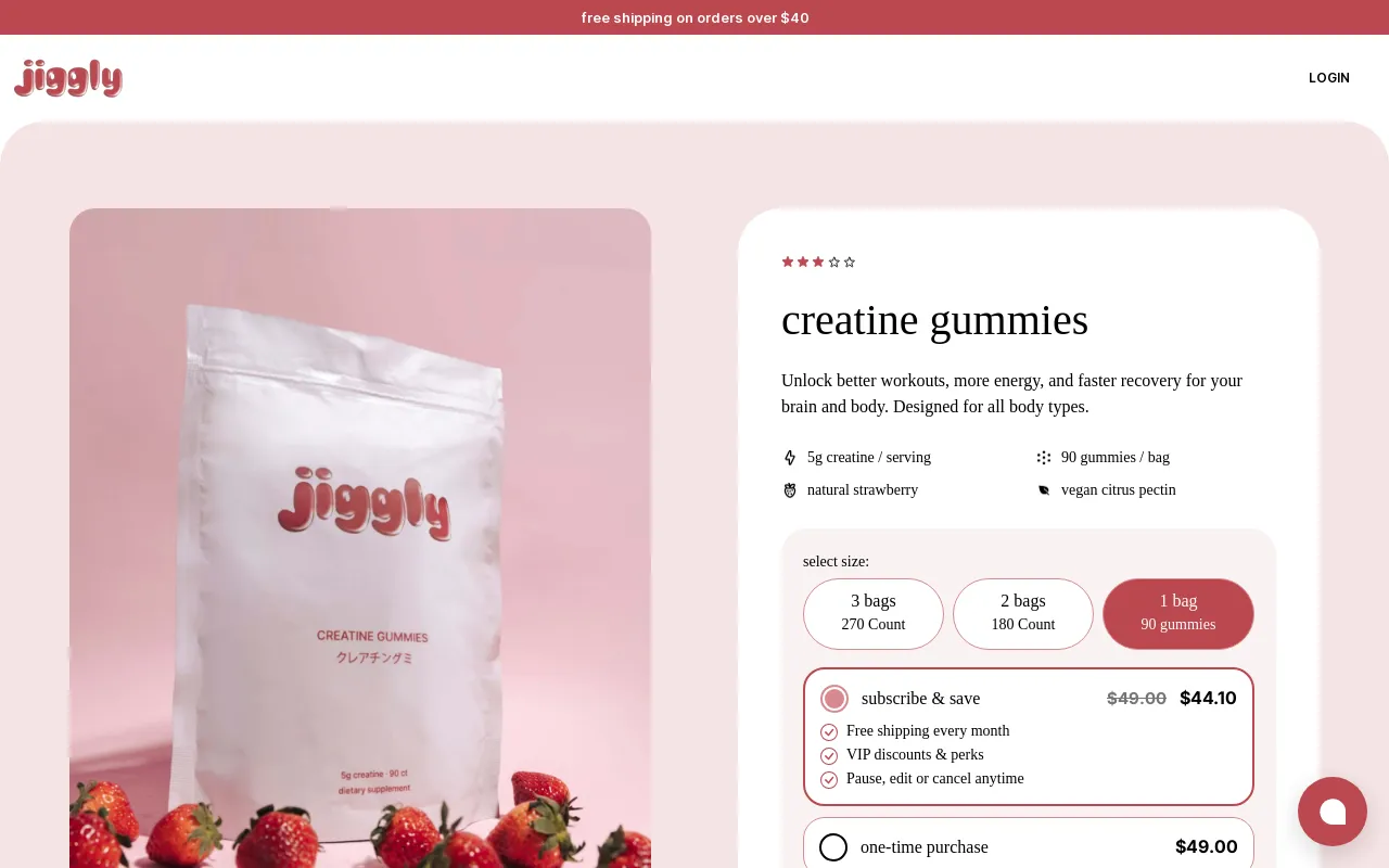 Jiggly website screenshot