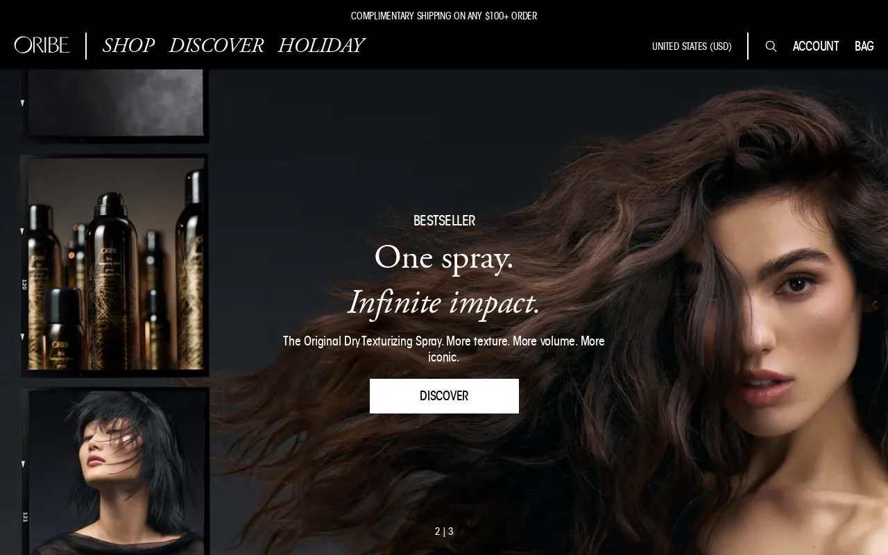 Oribe Hair Care screenshot