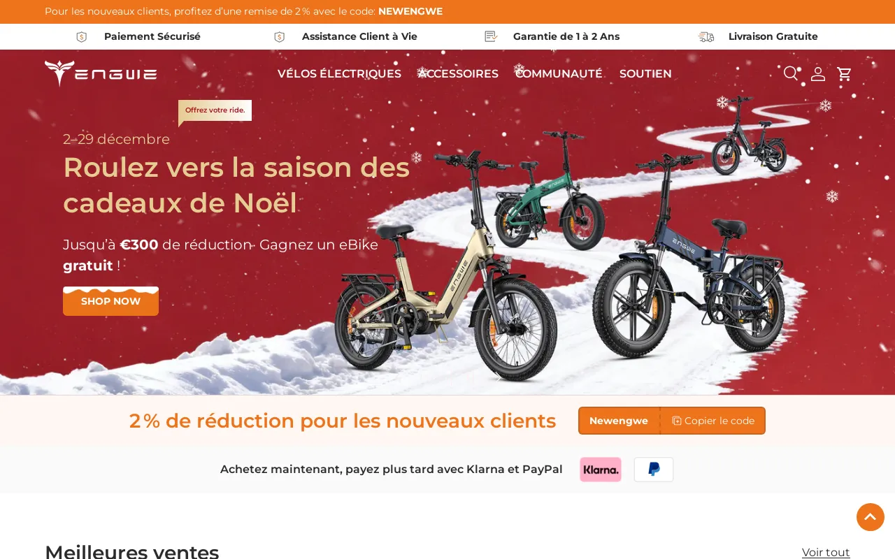 fr.engwe.com screenshot